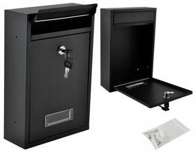 Poštová schránka 21,7x32 cm čierna