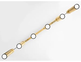 Jupiter 2011 - Luster na lanku ALAS 6xGU10/10W/230V zlatá