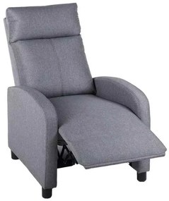 LuxuryForm DESIGN Televízne kreslo RUFO s polohovaním - šedé