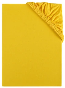 Plachta posteľná svetložltá jersey EMI: Detská plachta 60x120