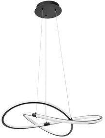 Toolight Toolight, LED závesné svietidlo APP1193-CP, čierna, OSW-40024