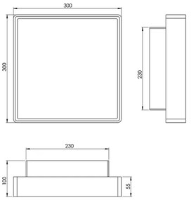 Fabas 3233-65-102 - Technické svietidlo OBAN 2xE27/30W/230V IP65