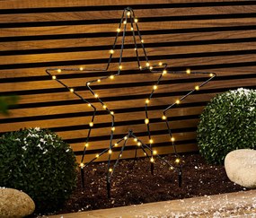 Vonkajšia hviezda s LED z kovu