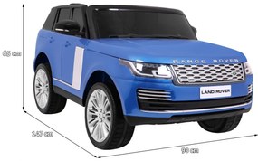 RAMIZ : ELEKTRICKÉ AUTÍČKO RANGE ROVER HSE  - DVOJMIESTNE - LAKOVANÉ - ČIERNE - 4 x 45W - 2 x 12V/7Ah  - 2023