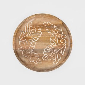 Dekoračný tanier FLOAR drevený 727702