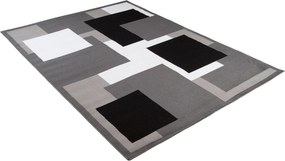 TA Koberec T968A DARK GRAY CHEAP PP CRM Sivý Obdĺžnikový Rozmer: 80x150 cm