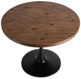Okrúhly stôl LINO priemer 100 cm - rôzne farebné prevedenia orech - čierna