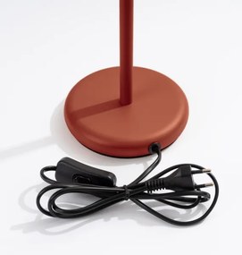 Sollux SL.1643 - Stolná lampa KARBON 1xGU10/10W/230V červená