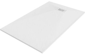 Mexen Hugo, obdĺžniková sprchová vanička SMC 140 x 70 cm, biela, biela krytka, 42107014-W