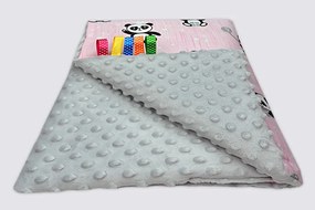 Ankras Kvalitná obojstranná detská deka Minky 75/100 Panda