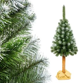 Umelý Vianočný stromček na pni Borovica Diamantová 160cm