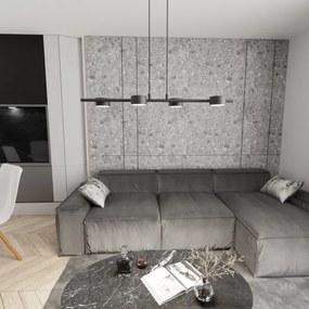 Luster na lanku SORA 4xGX53/12W/230V čierna