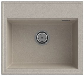 Gamma Modern 5055, 1-komorový granitový drez 560x500x210 mm, béžová, GMA-ZM-55-B