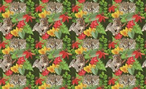 Fototapeta - Leopard v džungli (152,5x104 cm)