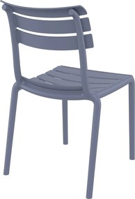 HELEN záhradná stolička bez podrúčok dark grey