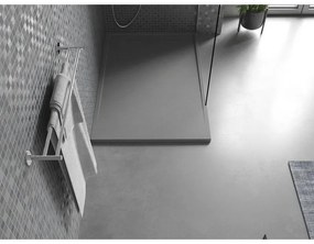 Mexen Amon, SMC obdĺžniková sprchová vanička 100 x 80 cm, šedá, 4F618010