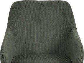 Zelené čalúnené jedálenské kreslo Lunio – Bonami Essentials