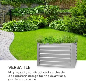 Blumfeldt Blum High Grow Straight, vyvýšený záhon, 100x60x100cm, 600l, oceľ