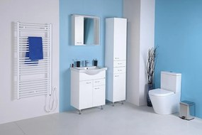 Aqualine Aqualine, KERAMIA FRESH umývadlová skrinka, 1 zásuvka, 60,6x74x33,7cm, biela, 50064A