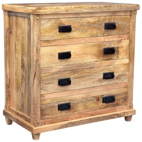 furniture-nabytek.cz - Zásuvková komoda z masívneho dreva mango 90x45x90