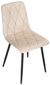 Jedálenská stolička MADISON zamatová, béžová
