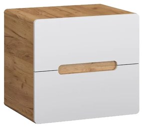 Skrinka Bronx 60 (doska) dub craft-biely