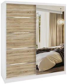 Šatníková skriňa SERENITY 158 cm dub sonoma mat MBP SERENITY SZP7/0/W/DS/0/HIAL