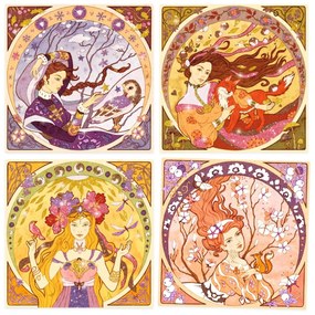 Kreatívna hra - Alfons Mucha - Krásne ženy