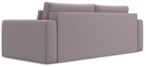 Zamatová rozkladacia/s úložným priestorom pohovka v levanduľovej farbe 238 cm Kapua – Makamii