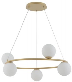 Luster na lanku GAMA 5xG9/12W/230V zlatá