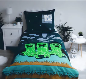 Jerry Fabrics Obliečky Minecraft - Sssleep Tight | 140 x 200 cm / 70 x 90 cm