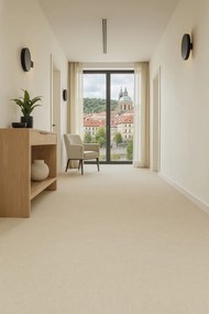 Lentex, PVC podlaha - lino Flexar PUR 603-05 béžová, na mieru, šíře 2m,4m, béžová, bez podkladu, kancelária