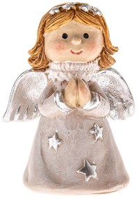 Anjelik modliaci sa, 5 cm, polyresin