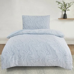 Žakárové obliečky Colorado modrá, 140 x 200 cm, 70 x 90 cm