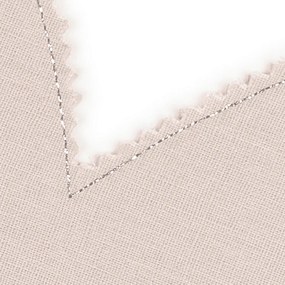 Ľanové prestieranie javorový list púdrová ružová so striebrom 37x37cm