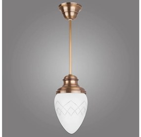 Kemar RI/1/M - Luster na tyči RINAMA 1xE27/60W/230V mosadz