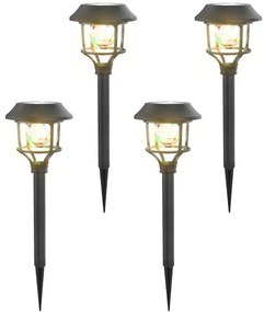Aigostar B.V. Aigostar - SADA 4x LED RGB Solárna lampa LED/0,2W/2V IP44 AI1856