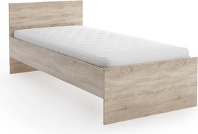 Posteľ ELISA 90 x 200 cm, dub sonoma Rošt: Bez roštu, Matrac: Bez matraca