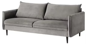 Sivá zamatová pohovka 203 cm Juli – Ropez