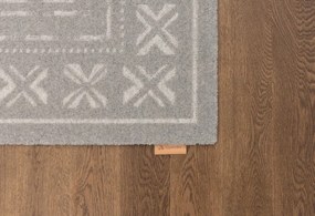 Koberec Agnella Noble Blockprint sivý