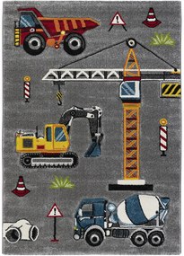 Koberce Breno Kusový koberec DIAMOND KIDS 24220/95, sivá, viacfarebná,120 x 170 cm