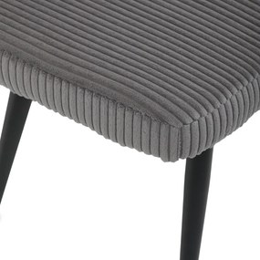 Relaxačné kreslo ušiak s taburetom ROYAL — kov, menčester, sivá