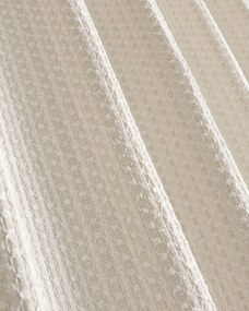 Záves so systémom FLEX (dvojité spony flex) farba produktu krémová látka zapletaná