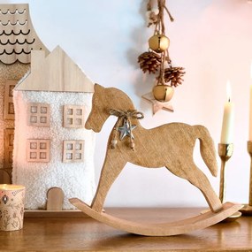 Vianočná dekorácia MANGOS hojdací koník 711510