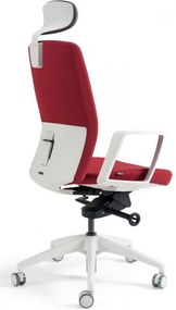 OFFICE PRO bestuhl -  OFFICE PRO bestuhl Kancelárska stolička J2 WHITE SP červená