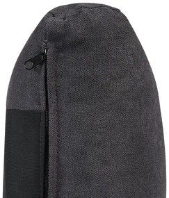 Manželská posteľ 160 cm MELIA (polyester) (tmavosivá) (s roštom). Vlastná spoľahlivá doprava až k Vám domov. 1023471