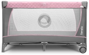 Lionelo - Cestovná postieľka FLOWER Flamingo