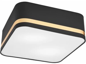 Stropné svietidlo SIRJA SQUARE 2xE27/60W/230V 35x35 cm čierna