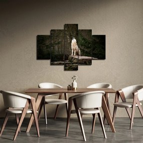 Obraz - Vytie vlka (150x105 cm)