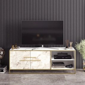 TV stolík Polka 160 cm biely